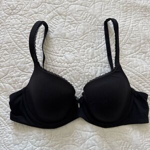 Body by Victoria's Secret Black Lace Trim Demi Bra